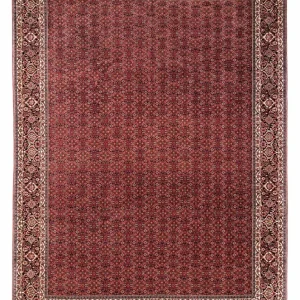 Persisk teppe - Bijar - Royal - 350 x 252 cm - rød