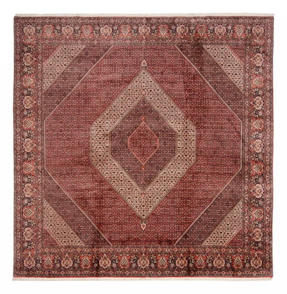 Persisk teppe - Bijar - Royal square - 359 x 355 cm - brun