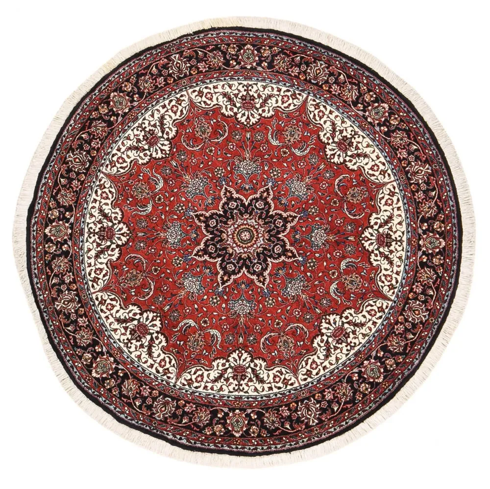 Persisk teppe - Bijar rundt - 150 x 150 cm - rød