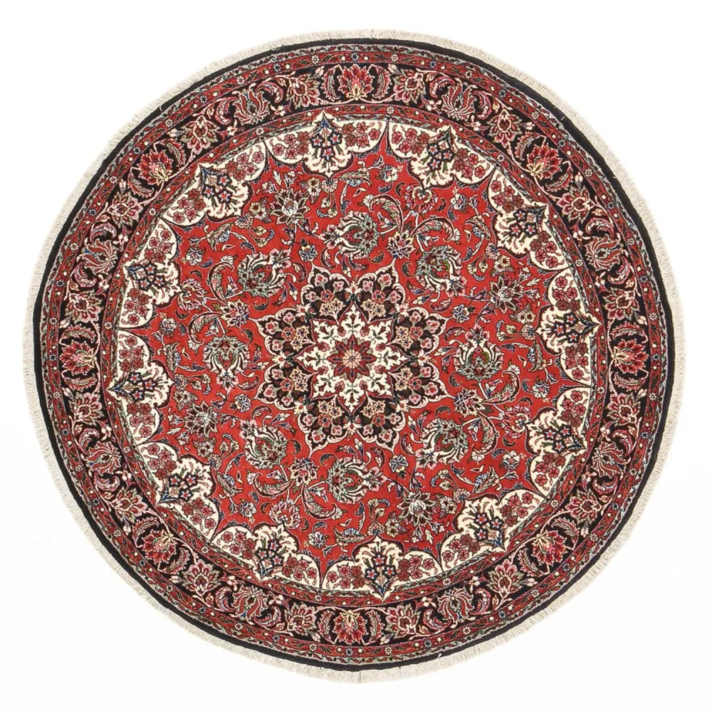 Persisk teppe - Bijar rundt - 150 x 150 cm - rød