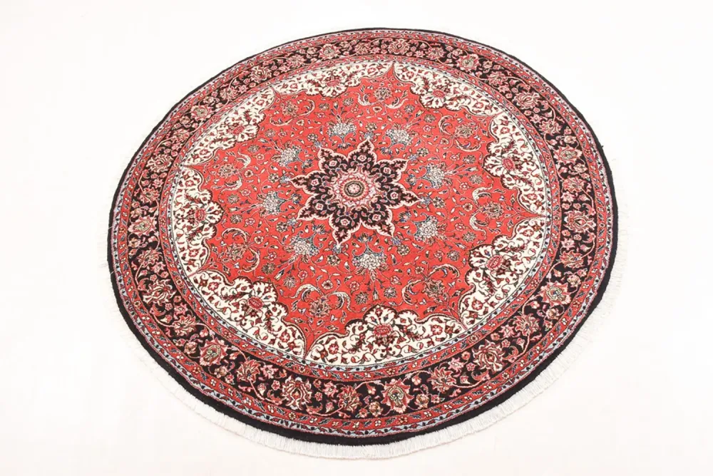 Persisk teppe - Bijar rundt - 150 x 150 cm - rød