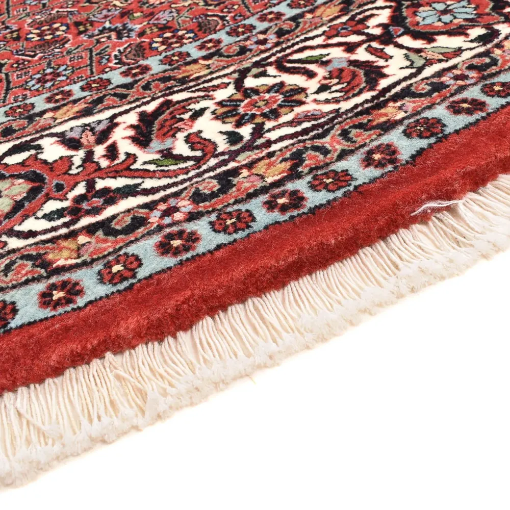 Persisk teppe - Bijar rundt - 150 x 150 cm - mørk rød