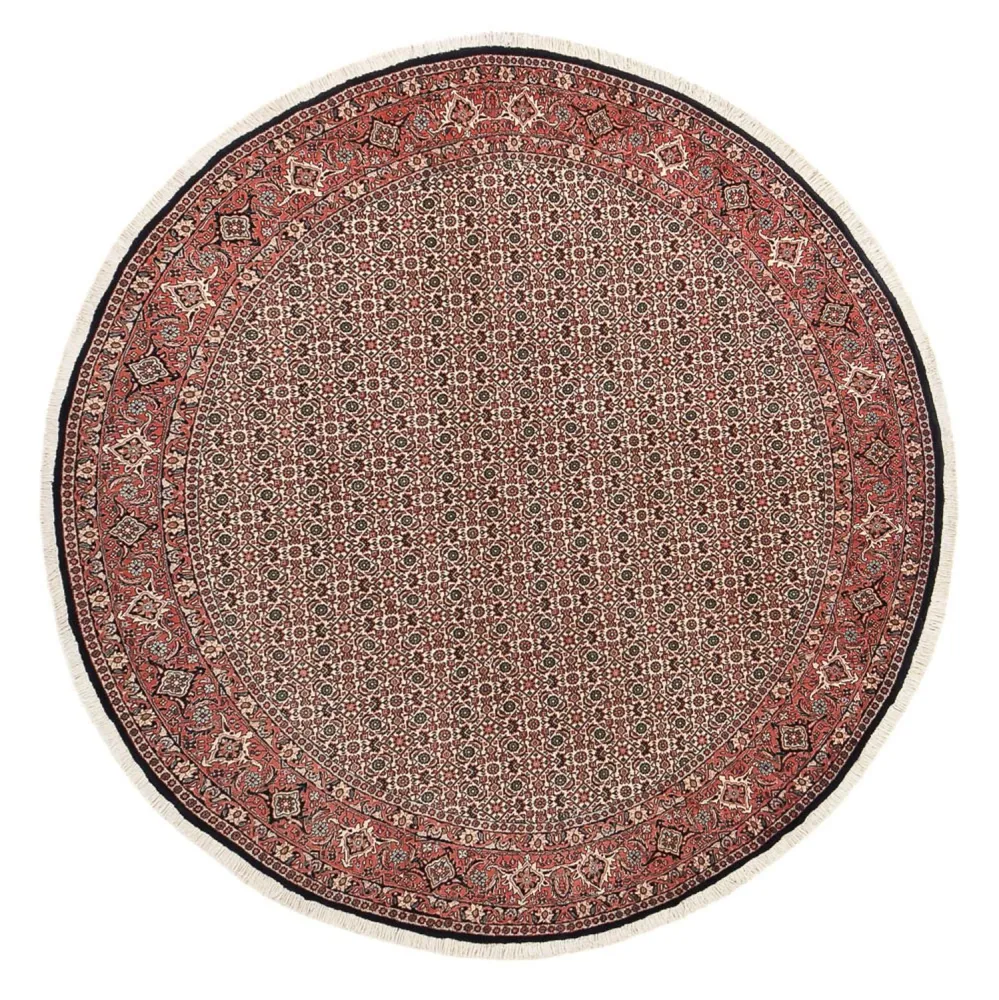 Persisk teppe - Bijar rundt - 250 x 250 cm - rust