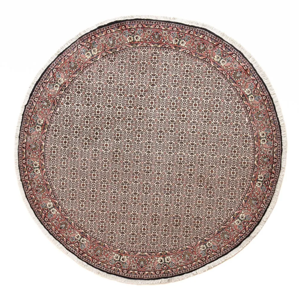 Persisk teppe - Bijar rundt - 250 x 250 cm - rust