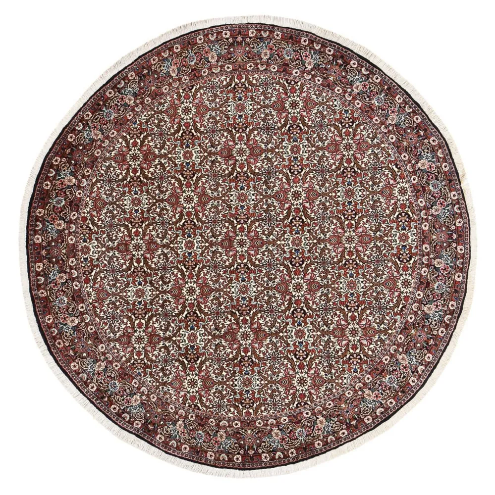 Persisk teppe - Bijar rundt - 250 x 250 cm - rust