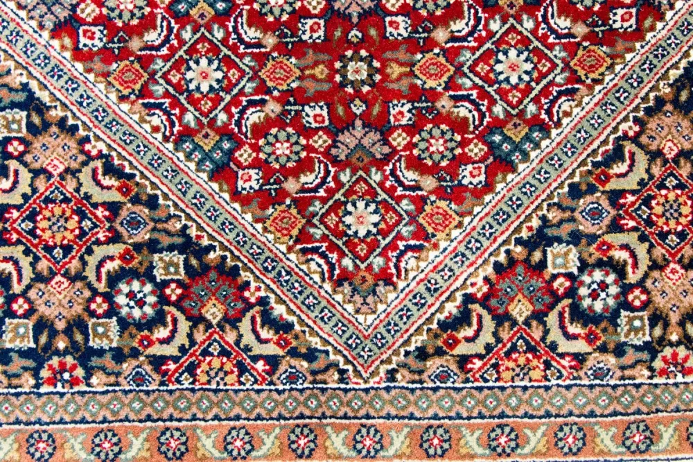 Persisk teppe - Bijar rundt - 250 x 250 cm - rød