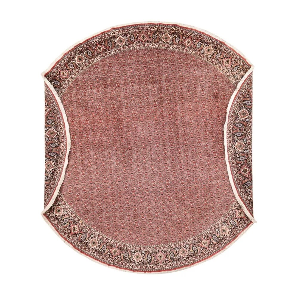 Persisk teppe - Bijar rundt - 400 x 400 cm - rust