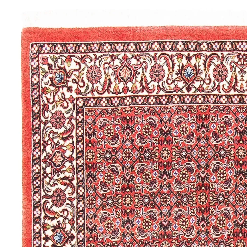 Persisk teppe - Bijar square - 105 x 101 cm - rød