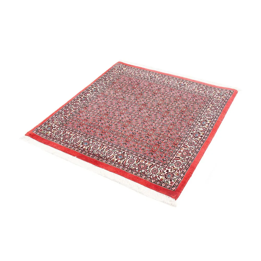Persisk teppe - Bijar square - 105 x 101 cm - rød
