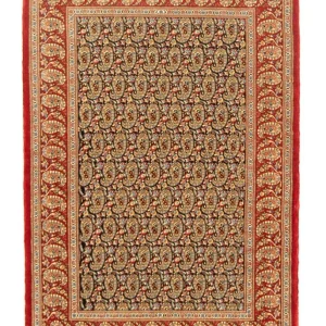 Persisk teppe - Ghom - 156 x 106 cm - mørkeblå