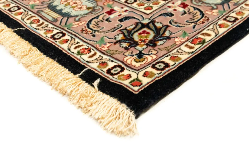 Persisk teppe - Ghom - 157 x 102 cm - svart