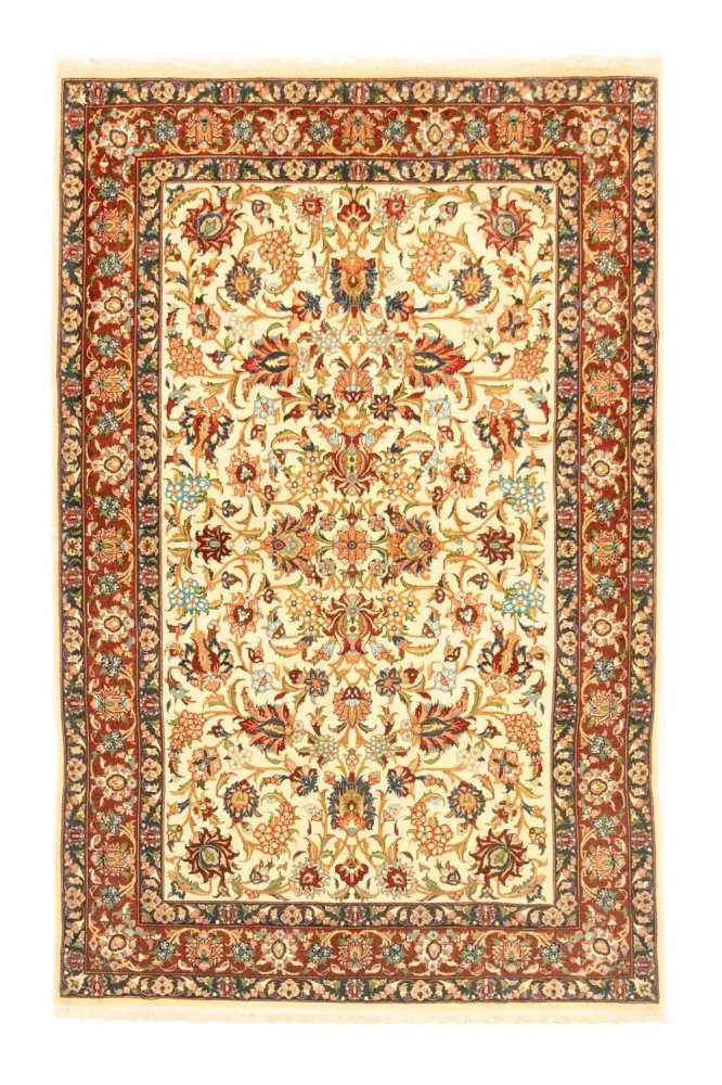 Persisk teppe - Ghom - 160 x 102 cm - beige