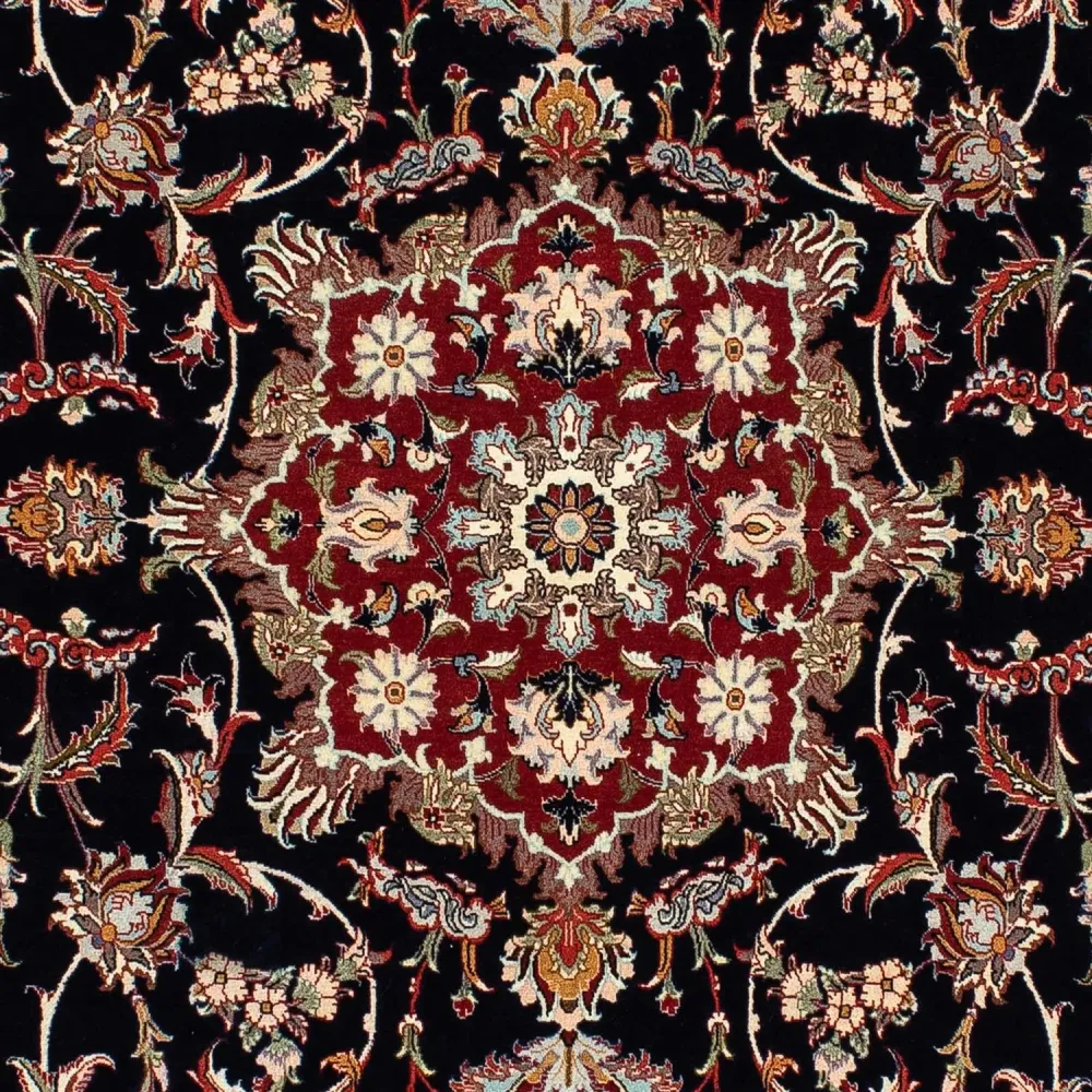 Persisk teppe - Ghom - 201 x 138 cm - mørkeblå