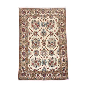 Persisk teppe - Ghom - 204 x 135 cm - beige