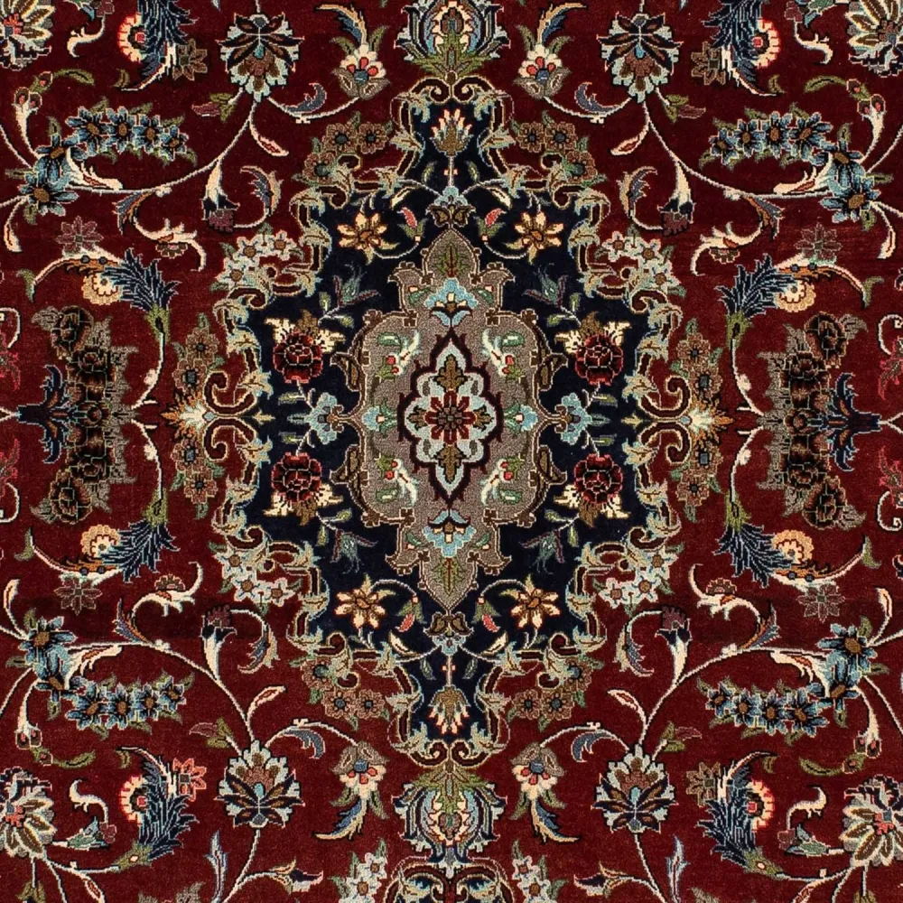 Persisk teppe - Ghom - 204 x 138 cm - mørk rød