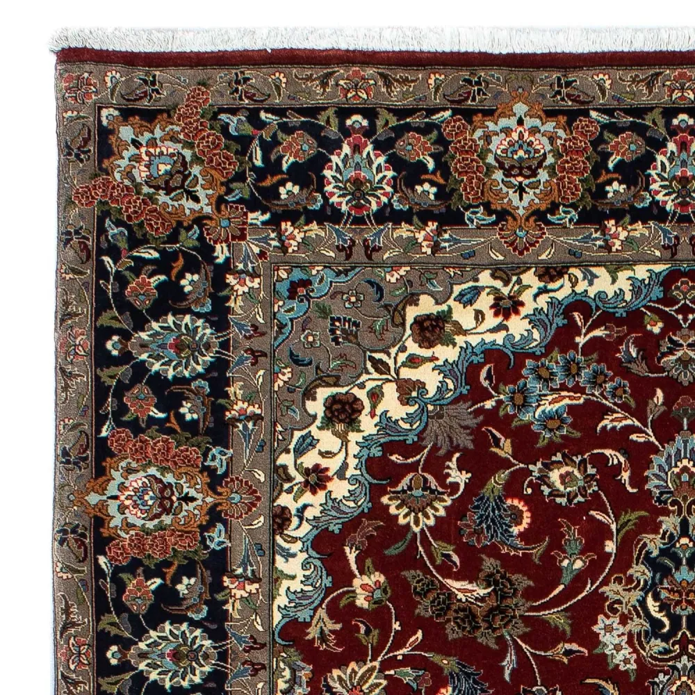 Persisk teppe - Ghom - 204 x 138 cm - mørk rød