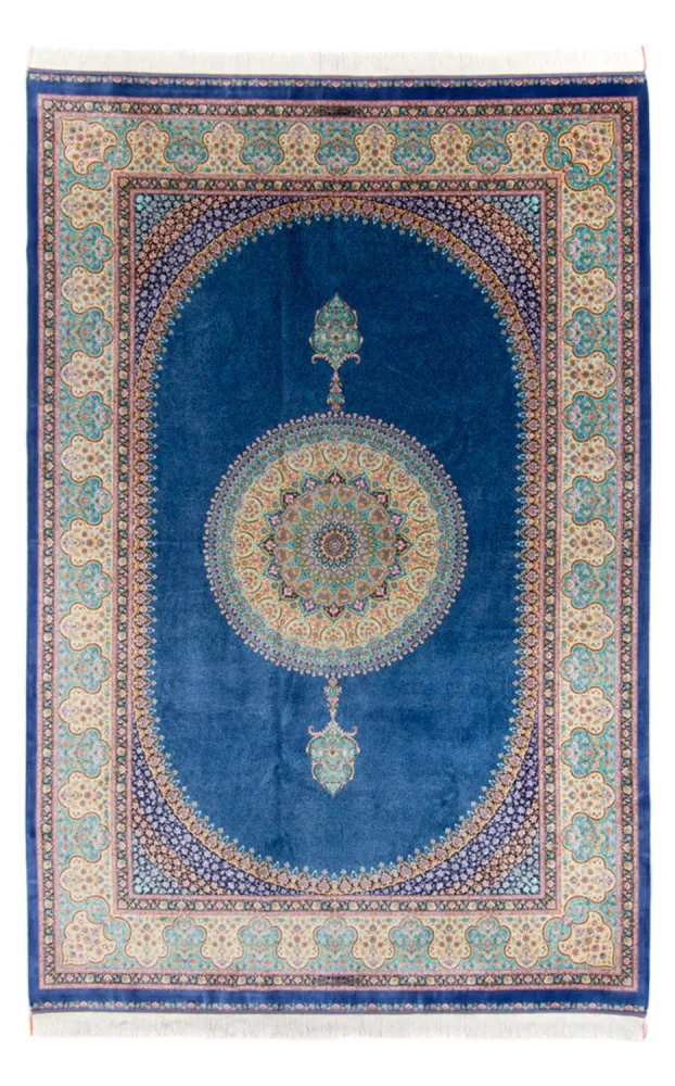 Persisk teppe - Ghom - 300 x 200 cm - blå
