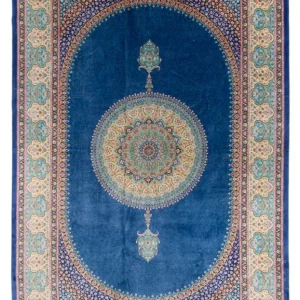 Persisk teppe - Ghom - 300 x 200 cm - blå