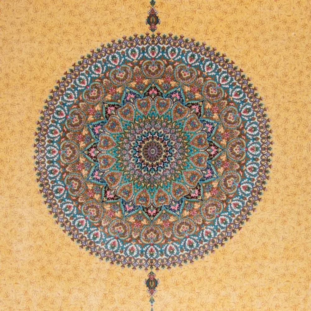Persisk teppe - Ghom - 300 x 200 cm - gull