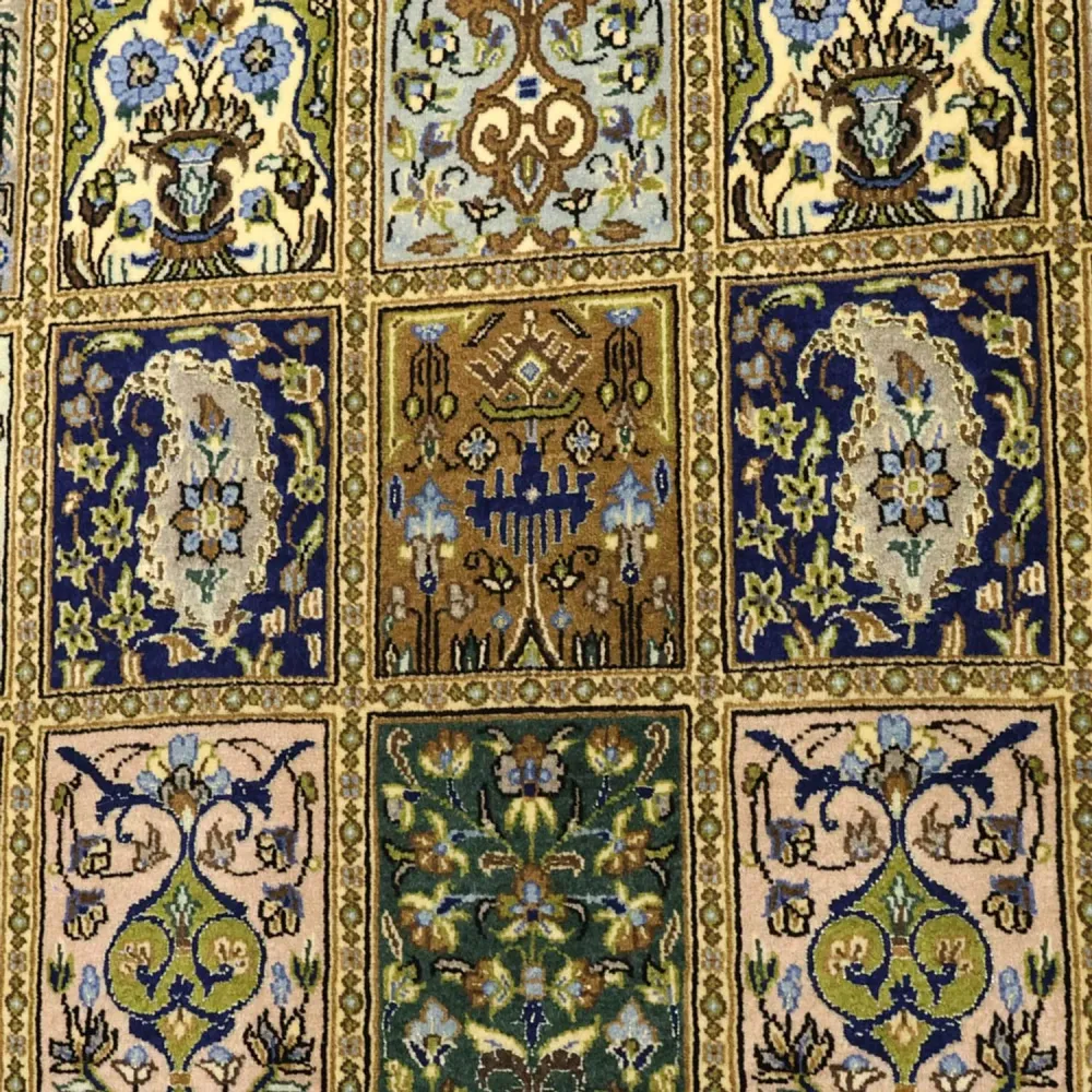 Persisk teppe - Ghom - Royal - 154 x 102 cm - olivengrønn