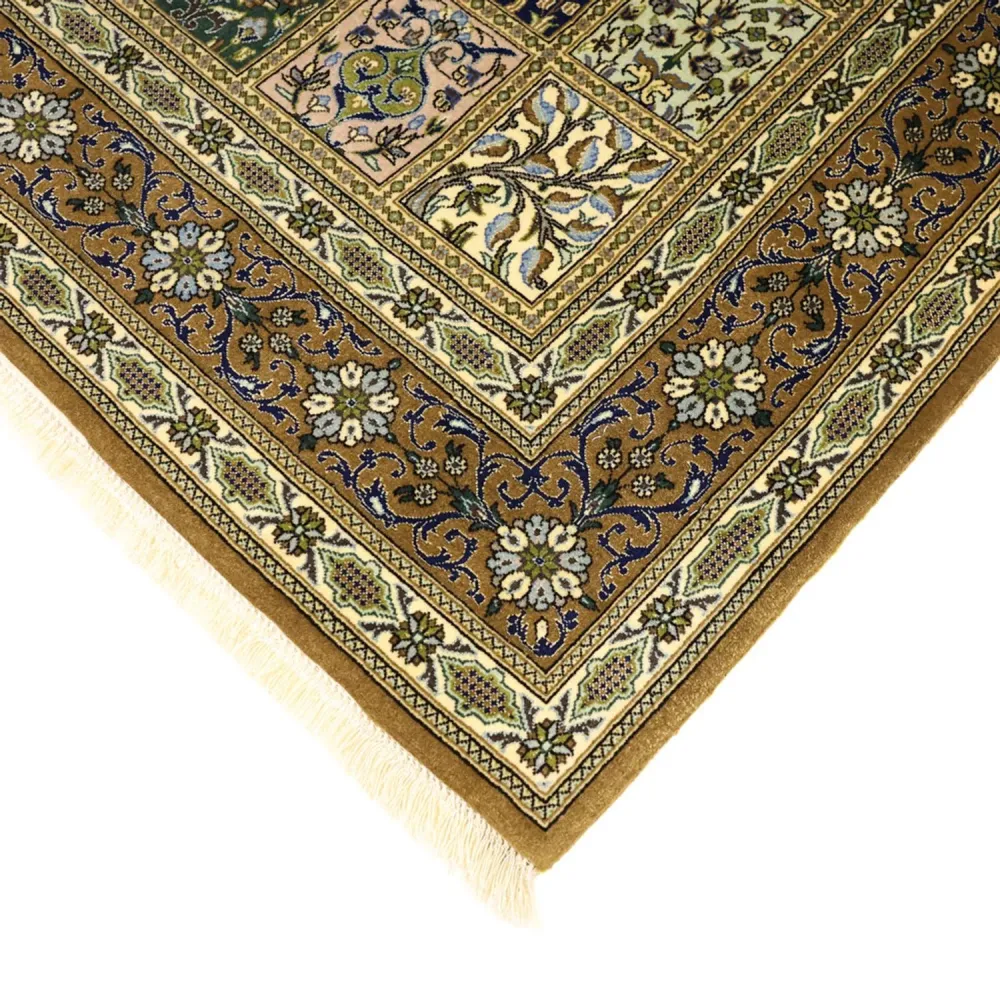Persisk teppe - Ghom - Royal - 154 x 102 cm - olivengrønn