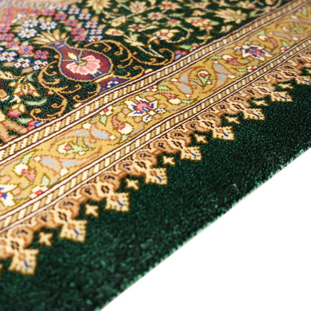 Persisk teppe - Ghom - Royal - 156 x 99 cm - mørk beige
