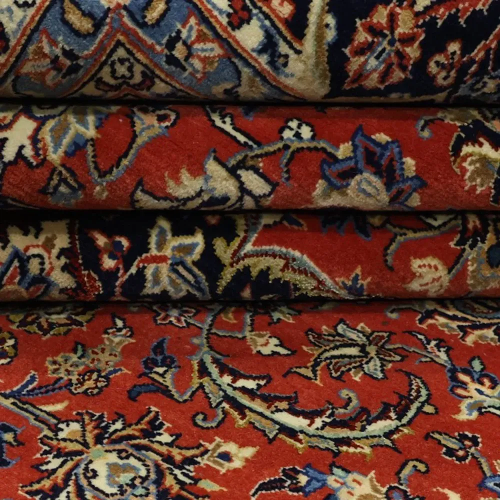 Persisk teppe - Ghom - Royal - Halskjede av silke - 220 x 141 cm - rød