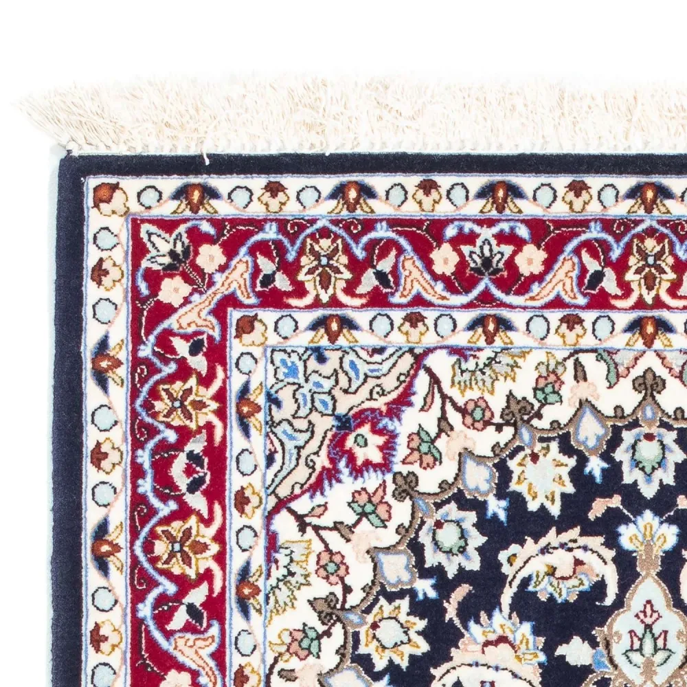 Persisk teppe - Isfahan - premium - 104 x 72 cm - mørkeblå