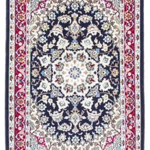 Persisk teppe - Isfahan - premium - 104 x 72 cm - mørkeblå