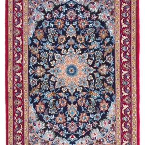 Persisk teppe - Isfahan - premium - 104 x 72 cm - mørkeblå