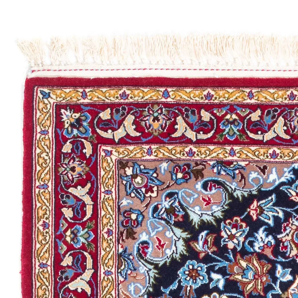 Persisk teppe - Isfahan - premium - 104 x 72 cm - mørkeblå