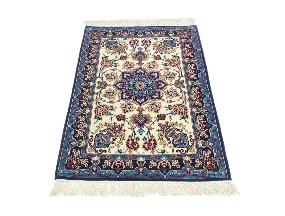 Persisk teppe - Isfahan - premium - 105 x 71 cm - blå