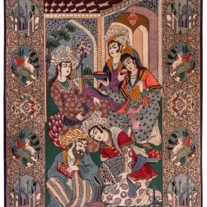 Persisk teppe - Isfahan - premium - 165 x 110 cm - flerfarget