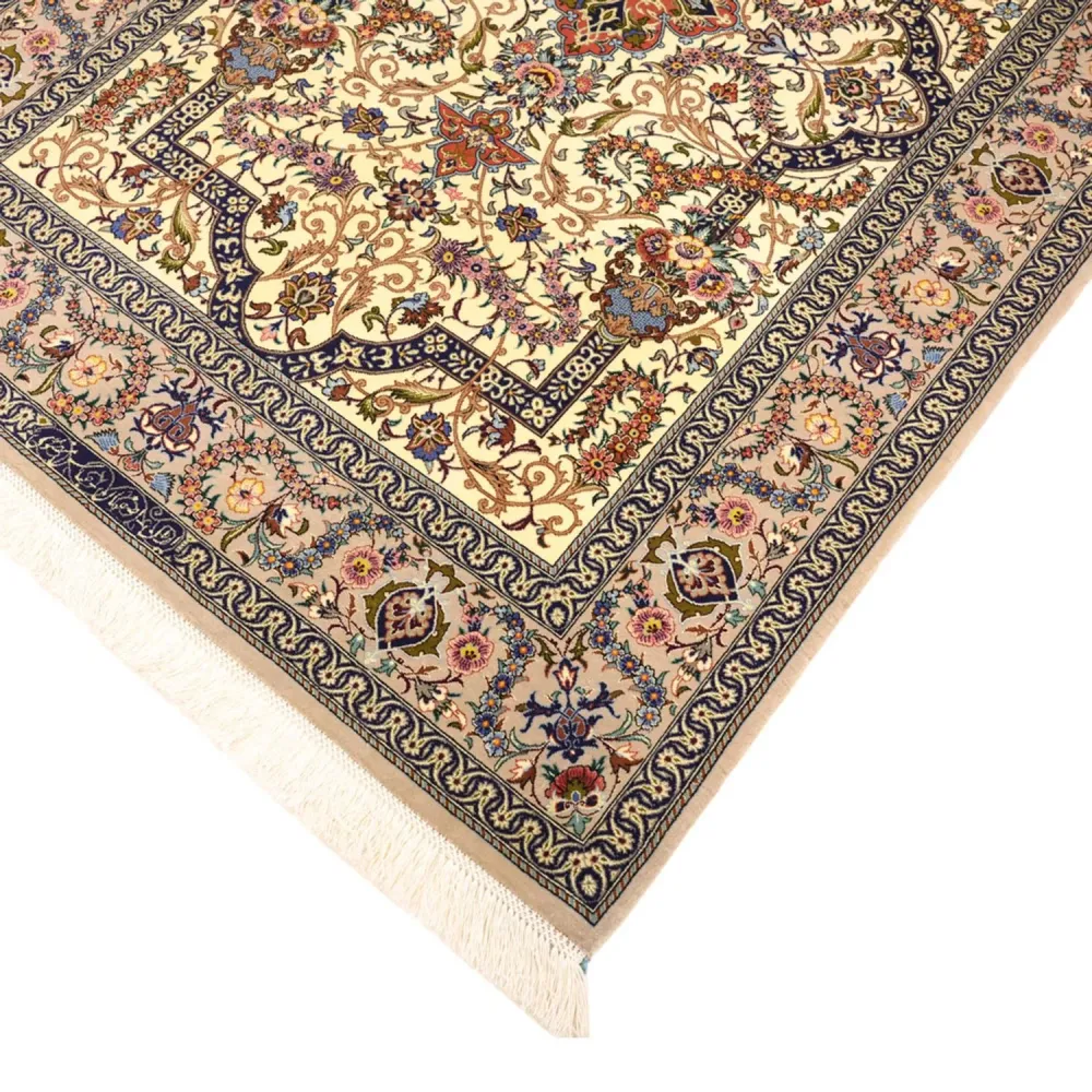 Persisk teppe - Isfahan - premium - 171 x 111 cm - mørk beige