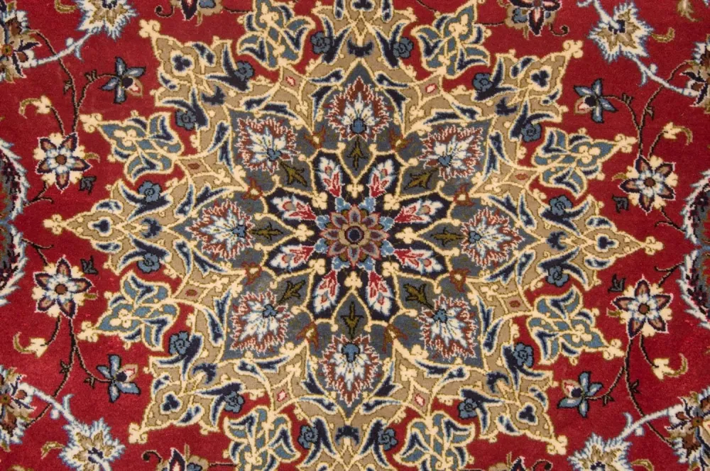 Persisk teppe - Isfahan - premium - 224 x 157 cm - rød
