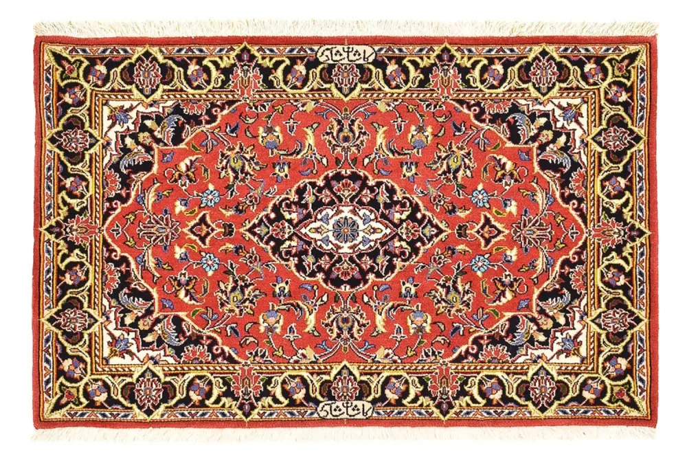 Persisk teppe - Keshan - 100 x 70 cm - rød