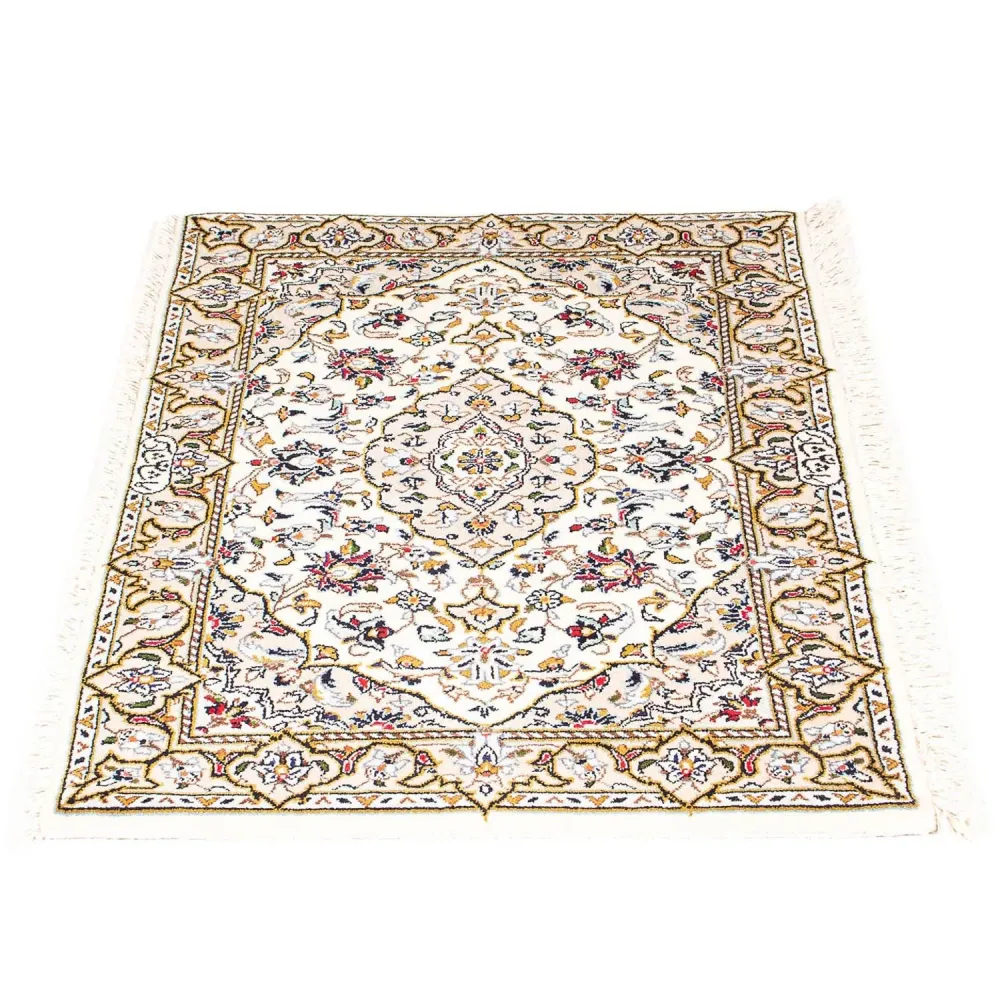 Persisk teppe - Keshan - 100 x 69 cm - beige