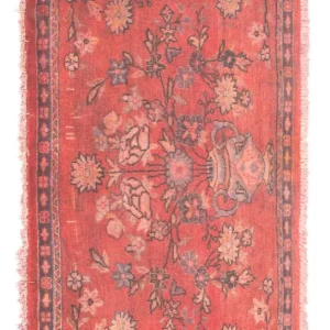 Persisk teppe - Keshan - 115 x 55 cm - lys rød