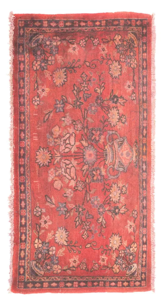 Persisk teppe - Keshan - 115 x 55 cm - lys rød