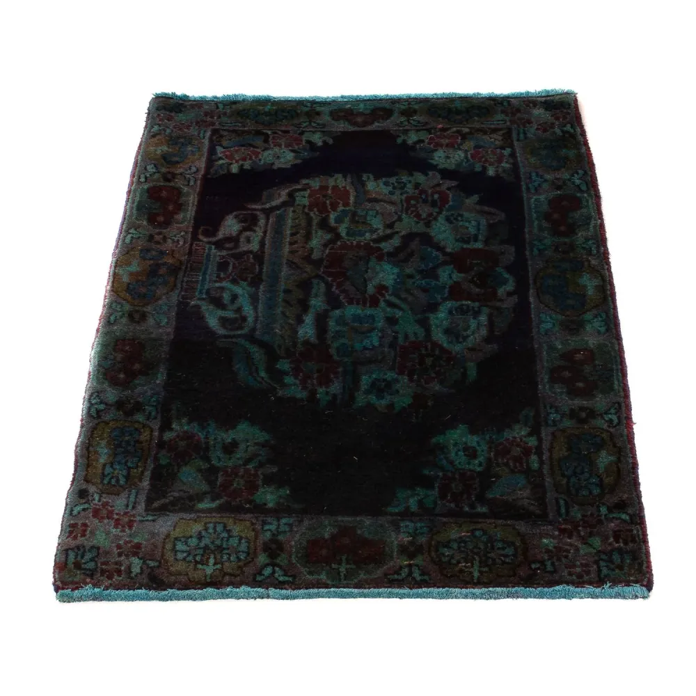 Persisk teppe - Keshan - 117 x 65 cm - mørkeblå