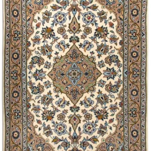 Persisk teppe - Keshan - 125 x 79 cm - beige