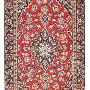 Persisk teppe - Keshan - 142 x 88 cm - rød