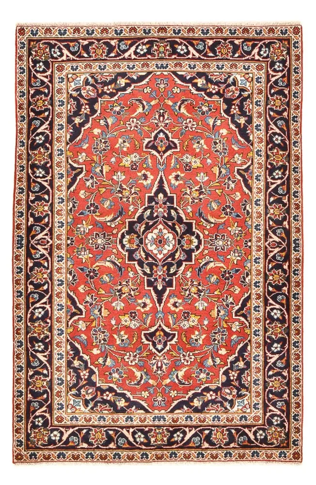 Persisk teppe - Keshan - 145 x 97 cm - lys rød