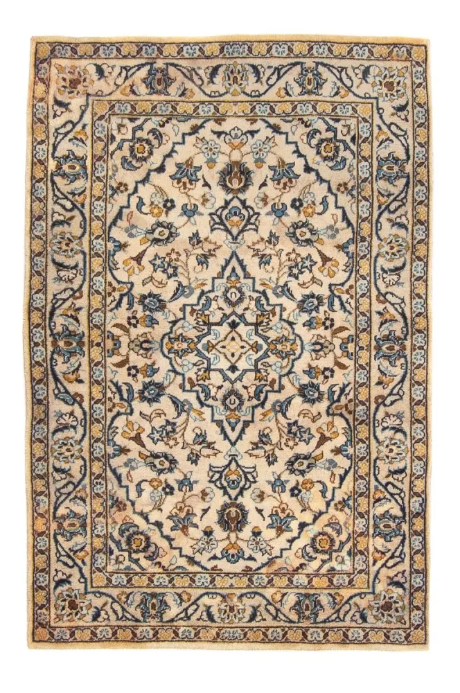 Persisk teppe - Keshan - 150 x 100 cm - beige