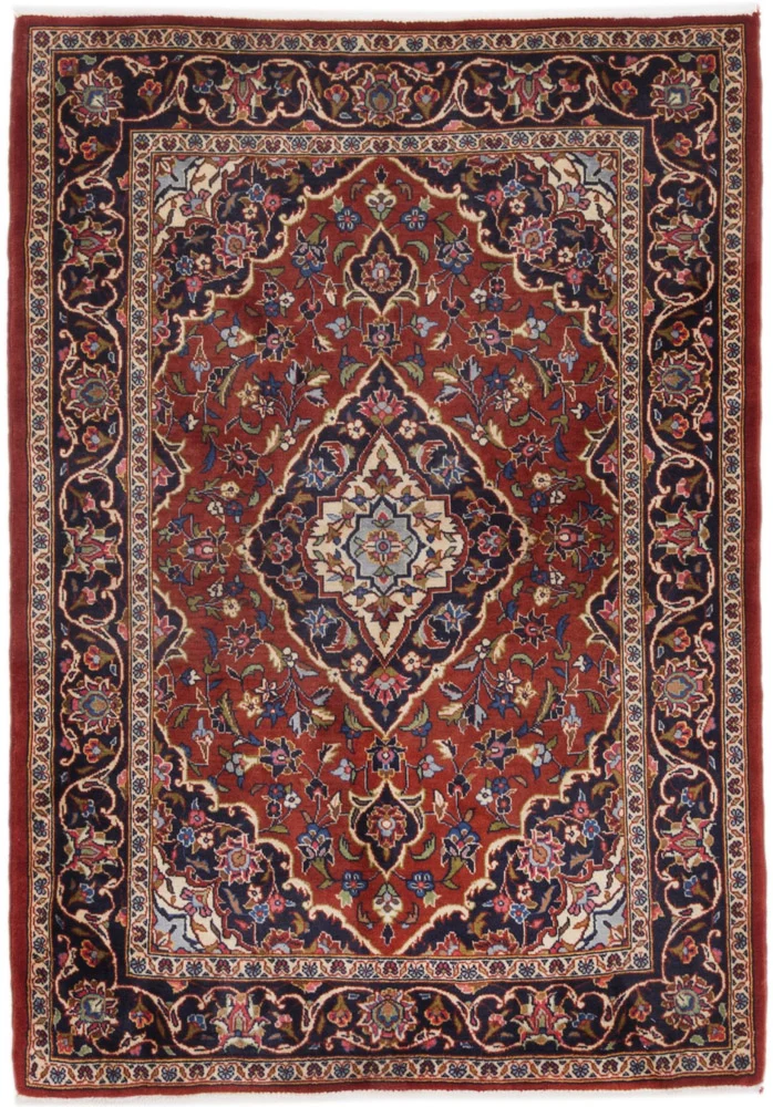 Persisk teppe - Keshan - 150 x 105 cm - mørk rød