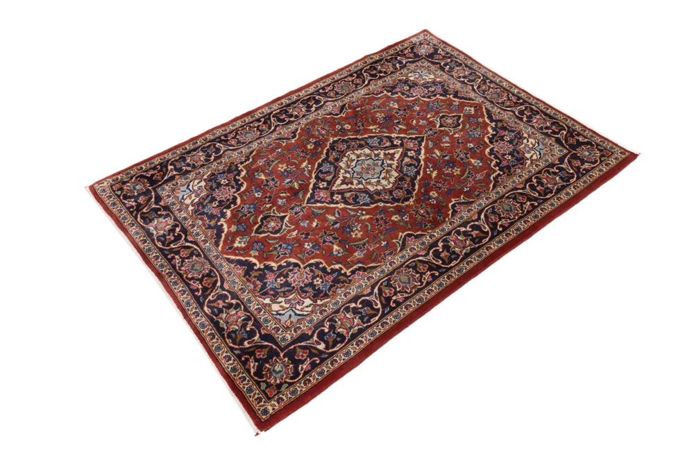 Persisk teppe - Keshan - 150 x 105 cm - mørk rød