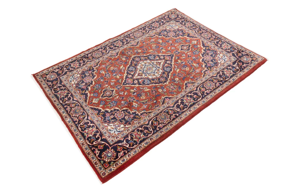 Persisk teppe - Keshan - 150 x 105 cm - mørk rød