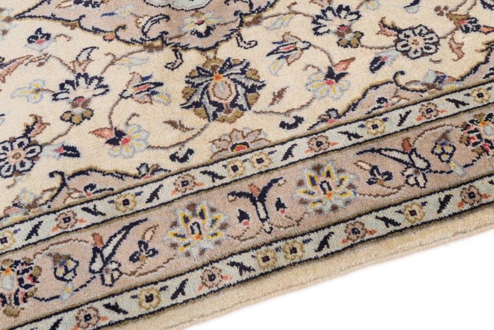 Persisk teppe - Keshan - 155 x 95 cm - lys beige