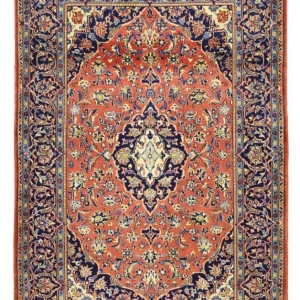 Persisk teppe - Keshan - 160 x 112 cm - lys rød