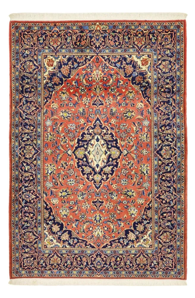 Persisk teppe - Keshan - 160 x 112 cm - lys rød